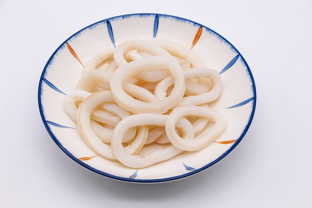 Factory Outlet Tender and Delicious Chinese Food Frozen Skinless Squid Rings